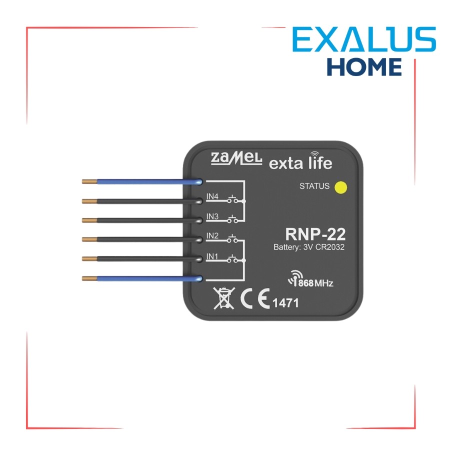 RNP-22 radio transmitter for flush-mounted boxes