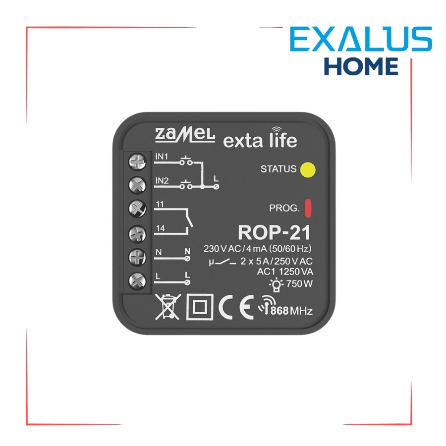 ROP-21 1-channel radio receiver for flush-mounted boxes